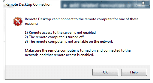 Remote Desktop Enabled Cannot RDP Connect