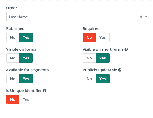 Mautic Public Editable Custom Fields